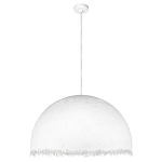 Подвесной светильник в форме купола белого цвета с ажурной бахромой Tactile Line варинант исполнения - 2 | Loft Concept в Перми