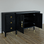 Большой Комод-буфет Elsa Dreams Black с ящиками варинант исполнения - 5 | Loft Concept в Перми