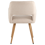 Стул в рогожке бежевого цвета NEASAN STOOL варинант исполнения - 3 | Loft Concept в Перми