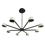 Люстра черного цвета на штанге Noir Supernova варинант исполнения - 4 | Loft Concept в Перми