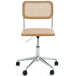 Офисный стул из ротанга на колёсах June Rattan Wicker Chair варинант исполнения - 2 | Loft Concept в Перми