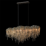 Люстра подвесная с металлическими дугами и длинными цепочками 115 см Atlantis Chain варинант исполнения - 10 | Loft Concept в Перми