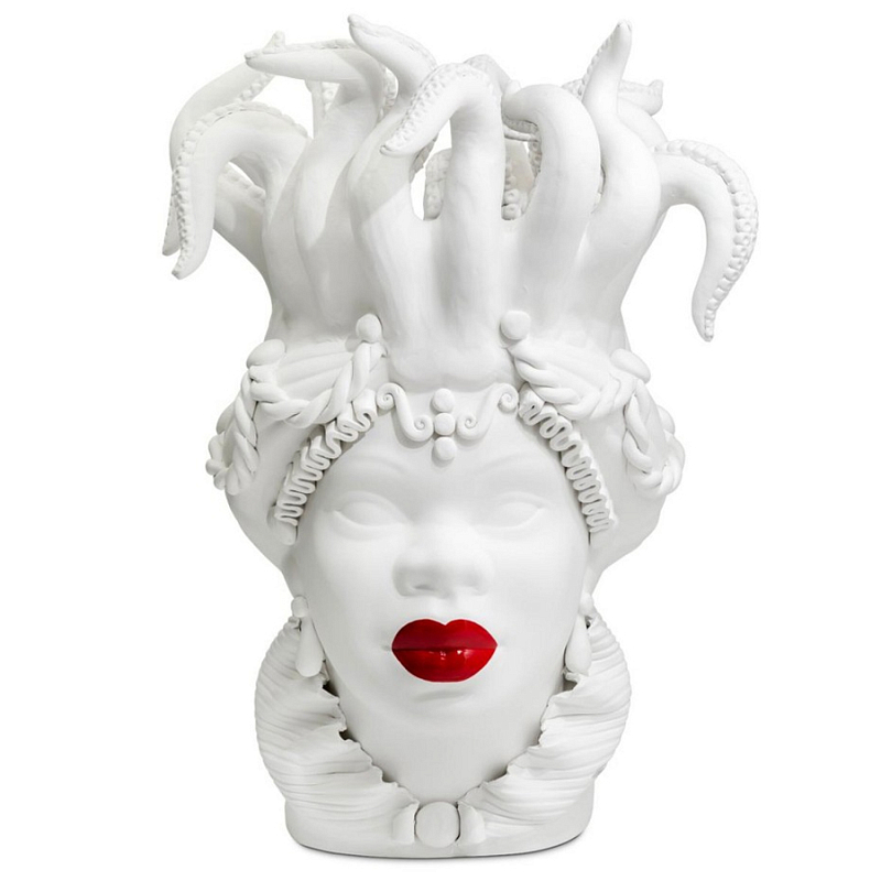 Ваза Vase Moro Lady Tentacles Белый Ваза Vase Moro Lady Tentacles Белый в Перми | Loft Concept