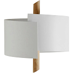 Бра из металла и дерева Ruell White Metal Wooden Wall Lamp варинант исполнения - 1 | Loft Concept в Перми
