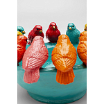 Декоративное дизайнерское блюдо разноцветные попугаи  варинант исполнения - 4 | Loft Concept в Перми