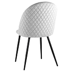 Мягкий стул в сером велюре Miruna Chair варинант исполнения - 4 | Loft Concept в Перми