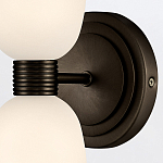 Бра для ванных комнат вертикальное с двумя матовыми белыми стеклянными плафонами Hinkley варинант исполнения - 3 | Loft Concept в Перми