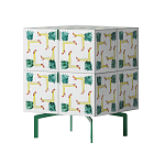 Тумба  с рисунком ShortT Pina Colada Green варинант исполнения - 2 | Loft Concept в Перми