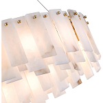 Люстра круглая декорированная натуральным камнем Stone Interior Accent варинант исполнения - 5 | Loft Concept в Перми