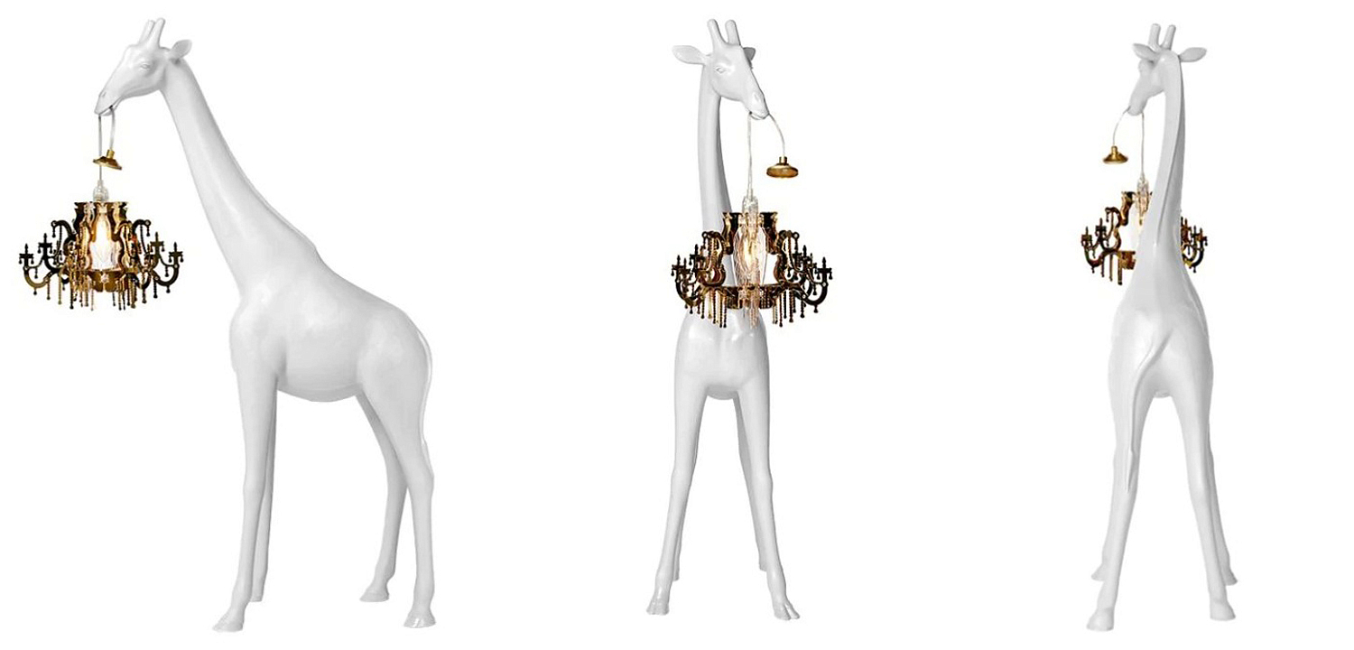 Настольная лампа белый жираф White Giraffe Table Lamp Настольная лампа белый жираф White Giraffe Table Lamp - Loft-Concept в Перми