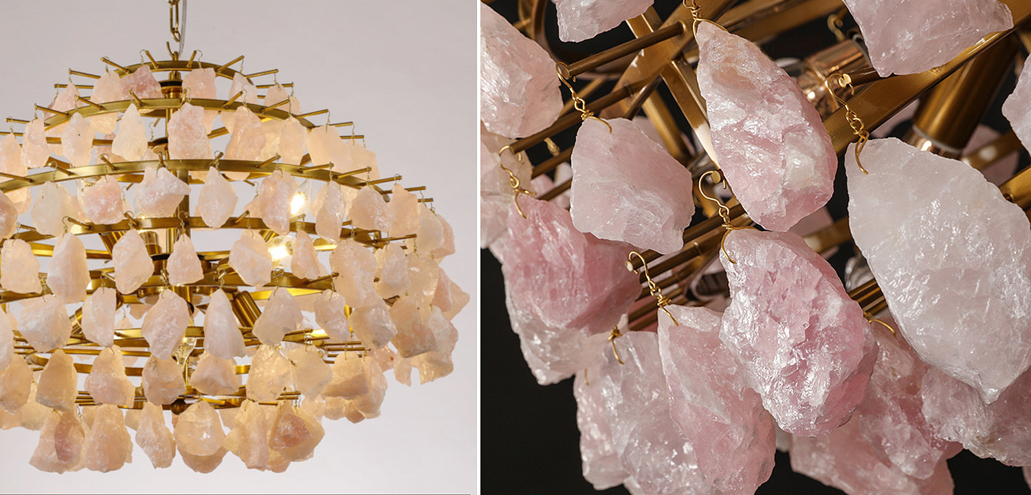 Hardis Pink stone Chandelier 65 Hardis Pink stone Chandelier 65 - Loft-Concept в Перми