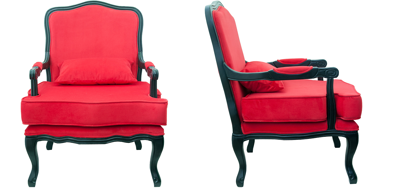 Кресло Harold Chair red Кресло Harold Chair red - Loft-Concept в Перми