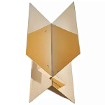 Дизайнерский журнальный стол фигурный золотого цвета Ufuri варинант исполнения - 1 | Loft Concept в Перми