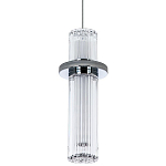 Подвесной светильник хром Odile Acrylic Tube Hanging Lamp Chrome варинант исполнения - 1 | Loft Concept в Перми