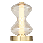 Настольная лампа светодиодная с волнообразным стеклянным плафоном Amphora of Light варинант исполнения - 3 | Loft Concept в Перми