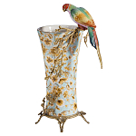 Ваза фарфоровая с птицей на бронзовой ветке Garden of Eden варинант исполнения - 1 | Loft Concept в Перми