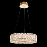 Люстра подвесная круглая из прозрачного хрусталя с золотым корпусом Selfsufficient варинант исполнения - 2 | Loft Concept в Перми