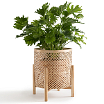 Кашпо на ножках из бамбука Bamboo Decor варинант исполнения - 5 | Loft Concept в Перми