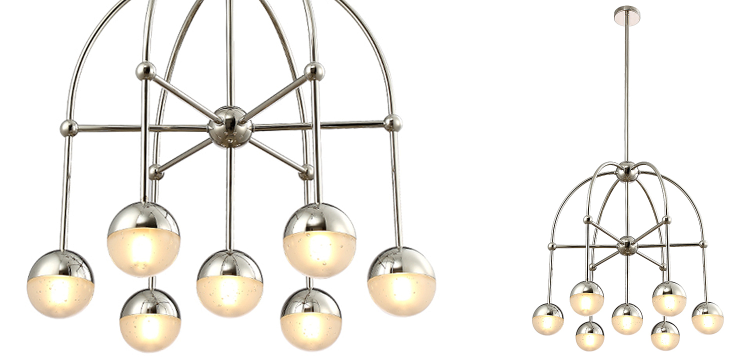 Люстра Heidy Chrome Chandelier 7 Люстра Heidy Chrome Chandelier 7 - Loft-Concept в Перми