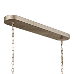 Люстра овальной формы с фактурным серебряным каркасом и тканевым абажуром Silver Honeycomb варинант исполнения - 4 | Loft Concept в Перми