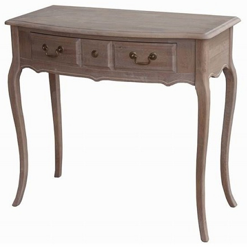 Деревянная консоль с ящиком Margery Wooden Provence Console Table Дуб темный Деревянная консоль с ящиком Margery Wooden Provence Console Table Дуб темный в Перми | Loft Concept