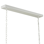 Люстра белая прямоугольная с абажурами в виде цветков тюльпана White Tulips варинант исполнения - 5 | Loft Concept в Перми