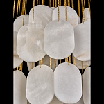 Люстра с овальными подвесками из натурального камня Spatial Composition варинант исполнения - 5 | Loft Concept в Перми