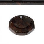 Настольный письменный набор с часами из природного камня обсидиана  Gift for Manager варинант исполнения - 6 | Loft Concept в Перми