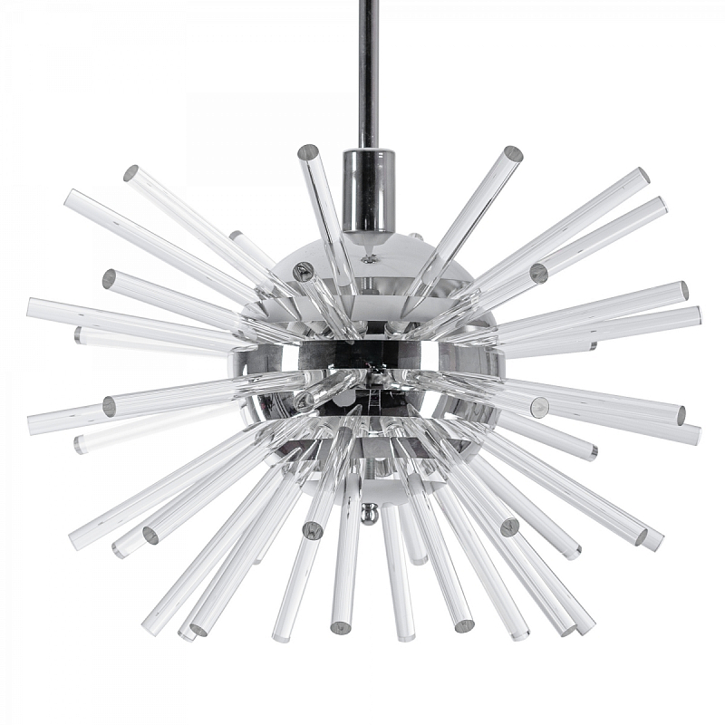 Bakalowits Miracle Sputnik Chandelier with Crystal Glass Rods Хром Прозрачное Стекло в Перми | Loft Concept 