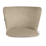 Барный стул со спинкой на 4-х коричневых ножках Бежевый Велюр Ava Charm варинант исполнения - 3 | Loft Concept в Перми