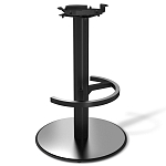 Барный стул вращающийся со спинкой и подлокотниками Douglas Rhombus Черный Велюр варинант исполнения - 4 | Loft Concept в Перми