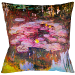 Подушка декоративная Лилии водяные Impressionism in Art варинант исполнения - 1 | Loft Concept в Перми