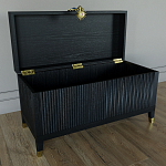 Большой дизайнерский Сундук Elsa Dreams Black варинант исполнения - 2 | Loft Concept в Перми