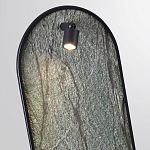 Настенный светильник зеленого цвета с черной рамкой овальной формы с полкой Herbarium  варинант исполнения - 4 | Loft Concept в Перми