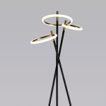 Торшер с 3-мя круглыми светодиодными лампами на черной триноге Underlining варинант исполнения - 2 | Loft Concept в Перми