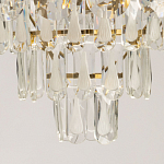 Люстра многоярусная с овальными прозрачными подвесками 36 см Harmonica варинант исполнения - 10 | Loft Concept в Перми