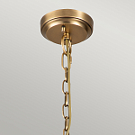 Люстра цвета латунь с 5-ю цилиндрическими плафонами из прозрачного пузырчатого стекла Kichler варинант исполнения - 6 | Loft Concept в Перми