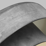 Подвесной светильник с массивным круглым стальным плафоном серого цвета в индустриальном стиле на цепи Feiss варинант исполнения - 3 | Loft Concept в Перми