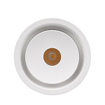 Встраиваемый спот светодиодный белого цвета круглой формы из металла Pure Circle  варинант исполнения - 2 | Loft Concept в Перми