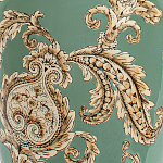 Настольная лампа бирюзовая с цветочным принтом Turquoise Flight варинант исполнения - 6 | Loft Concept в Перми