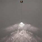 Подвесной светильник с плафоном из фактурного прозрачного стекла Light Ensemble варинант исполнения - 4 | Loft Concept в Перми