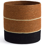 Плетеная корзина в полоску Kudio Wicker Basket варинант исполнения - 1 | Loft Concept в Перми