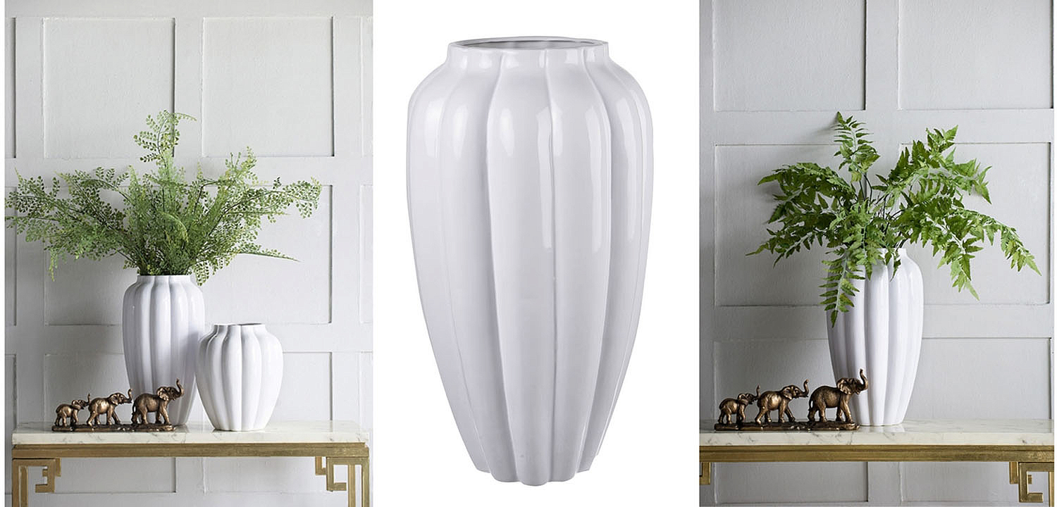 Ваза Carambola Vase white high Ваза Carambola Vase white high - Loft-Concept в Перми