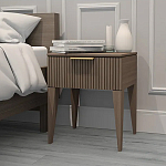 Тумба прикроватная коричневая с ящиком Harper Line варинант исполнения - 2 | Loft Concept в Перми