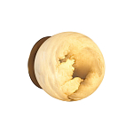 Настенно-потолочный светильник с плафоном в форме шара из алебастра Cryptocrystalline Stone варинант исполнения - 4 | Loft Concept в Перми