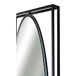 Зеркало овальное в металлической оправе в стиле лофт Urban Style Space варинант исполнения - 3 | Loft Concept в Перми