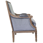 Кресло William Classical Armchair grey velvet варинант исполнения - 1 | Loft Concept в Перми