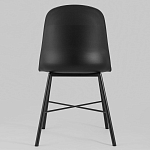 Стул из прочного пластика на металлическом основании Anora Black варинант исполнения - 4 | Loft Concept в Перми