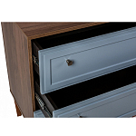 Комод серый из массива бука с 3-мя ящиками Wenge Light варинант исполнения - 3 | Loft Concept в Перми