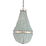 Люстра с каскадом из стеклянных декоративных элементов Shining Sea Glass варинант исполнения - 2 | Loft Concept в Перми